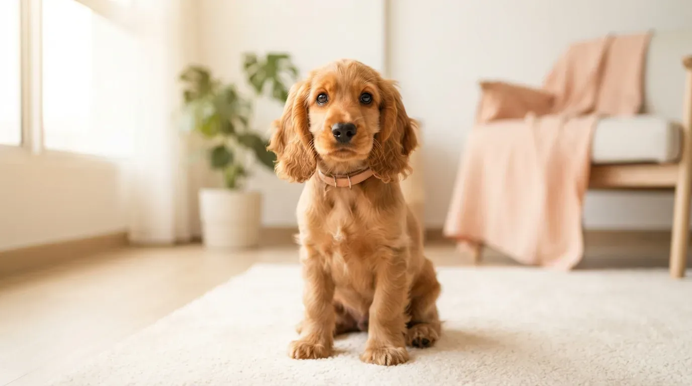 Cocker Spaniel puppy portrait, one of the Cocker puppies available in Singapore