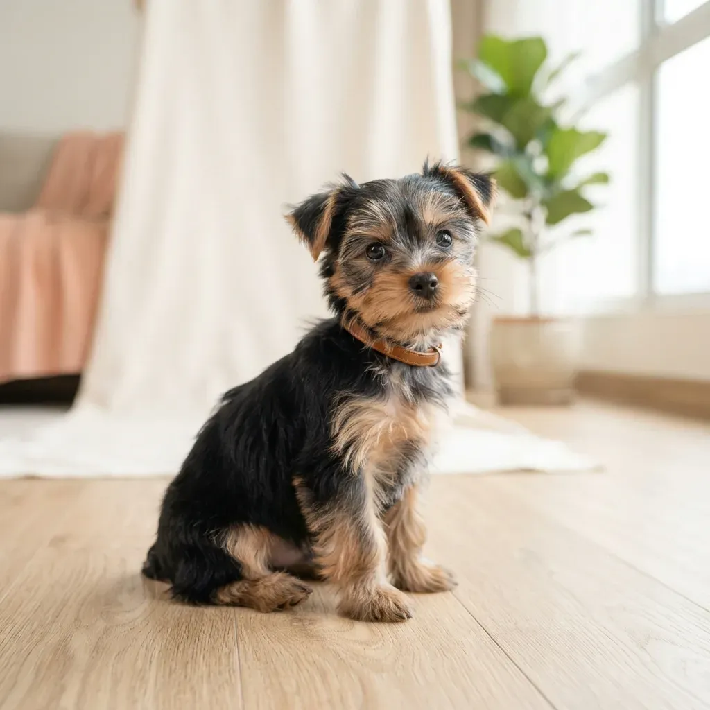 Silky Terrier puppy, an HDB-approved lively silky terrier in Singapore