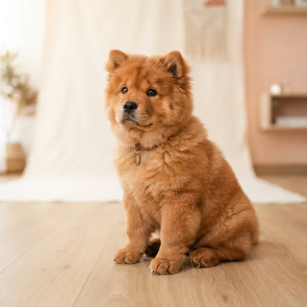 Chow Chow puppy, a lion-maned aloof breed for private housing in Singapore (not HDB-approved)